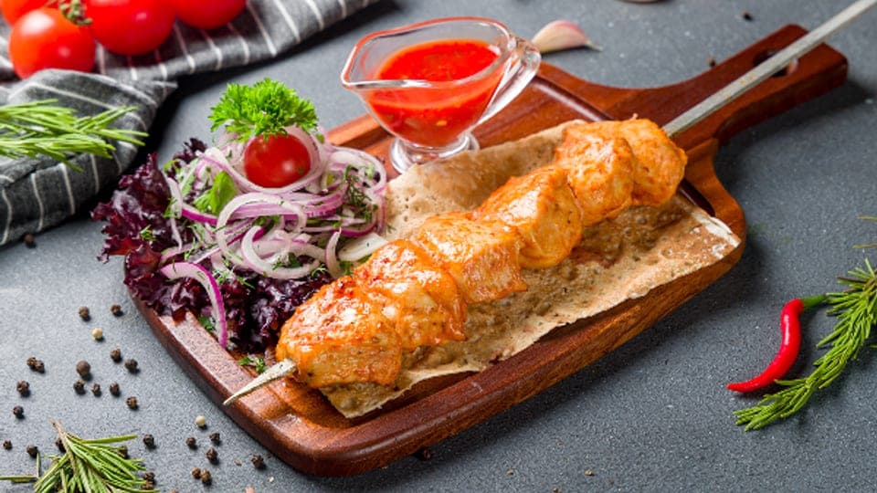 Шашлык из куриного филе