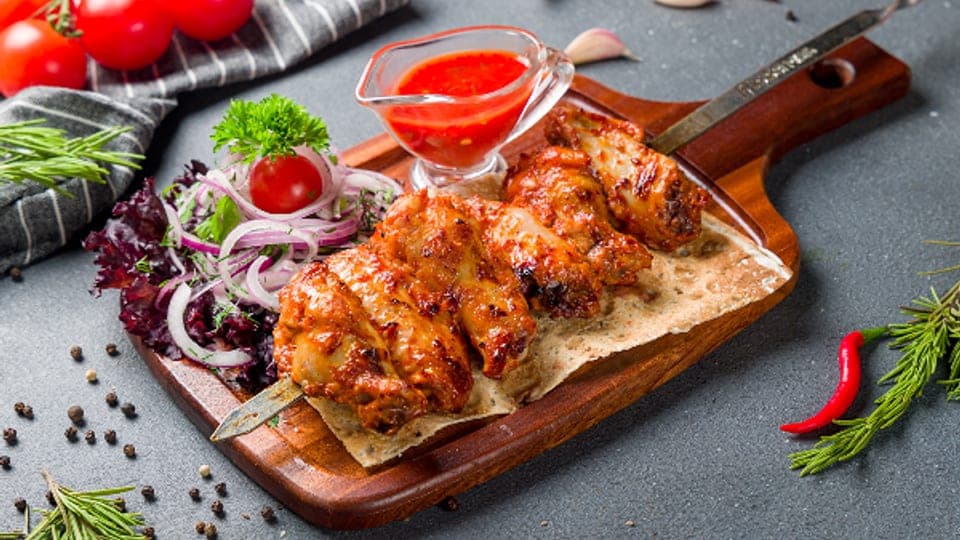 Шашлык из куриных крылышек